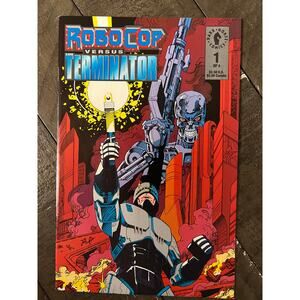 VINTAGE 1992 Dark Horse "ROBOCOP VS. TERMINATOR" - M Unopened - Epic Crossover!